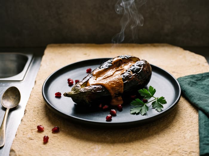 Charred Eggplant, Open